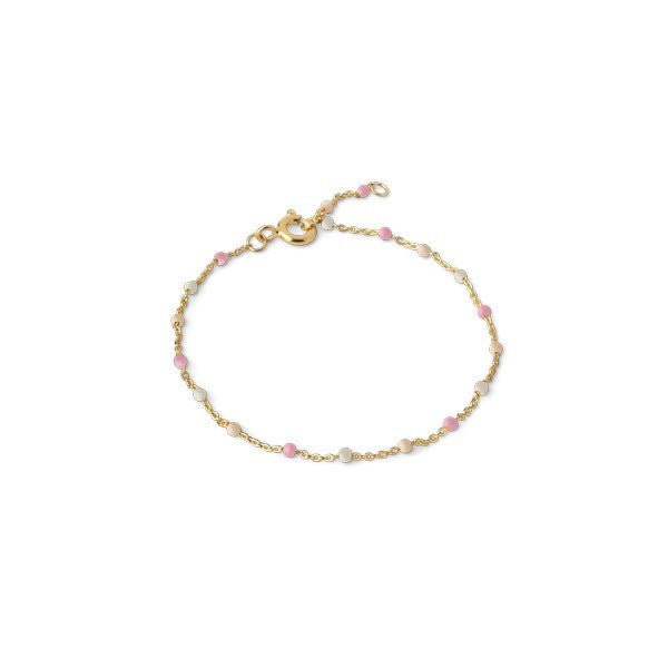 Lola TROPICAL armbånd fra Enamel Copenhagen i 18 karat forgyldt sølv med små farvede emaljedetaljer.